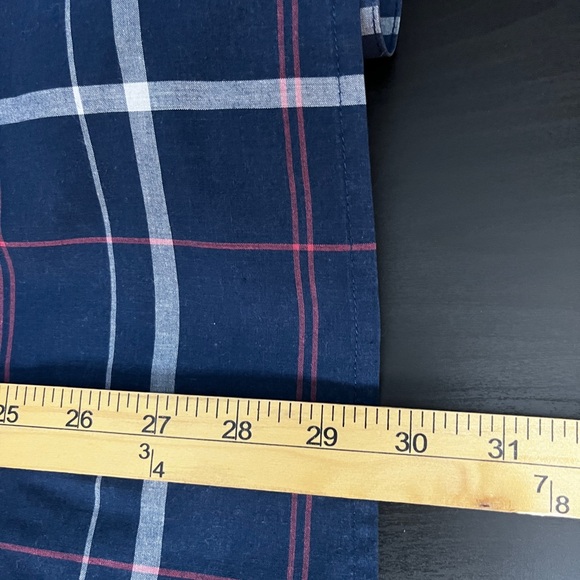 Levi's Men's Blue and Red Plaid Shirt - Picture 6 of 7